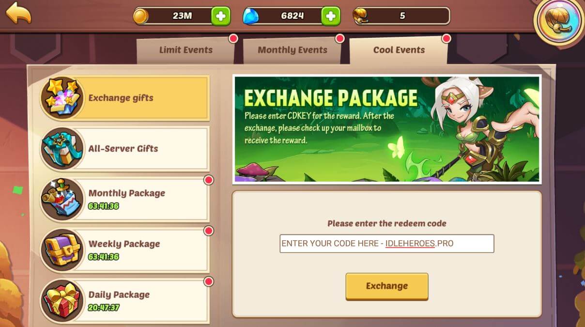 Complete Idle Heroes CDKEY Redemption Codes (100 Working)